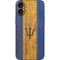 Barbados Flag Dark Wood iPhone 16 Plus Skin
